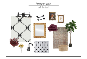 mood board powder bath