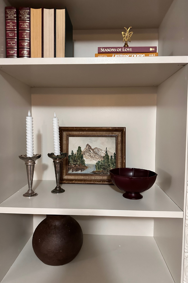 bookshelf styling